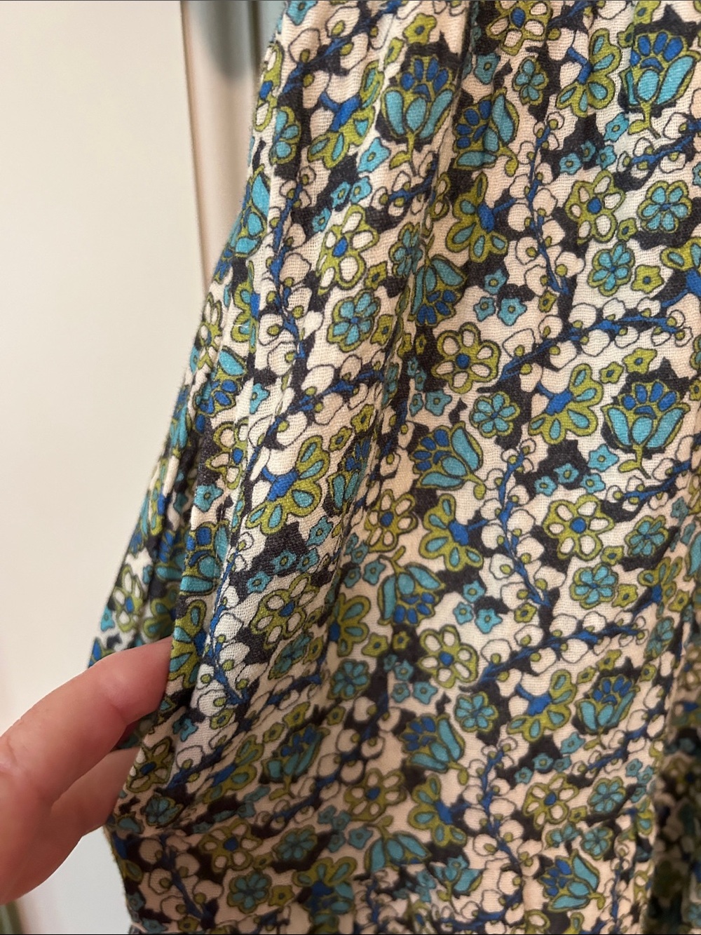 Marine Layer Blue Green Floral Shirt Dress. This will be your go to all summer - Picture 5 of 8
